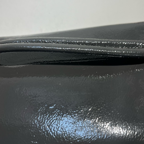 HOBO International Gray Patent Leather Clutch wallet w/ coin purse Sample Item - Picture 12 of 16